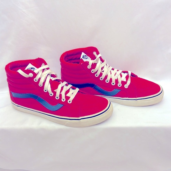 Gently Worn Vans Skateboard Hi Shoes Red US Men 10 - Picture 4 of 8